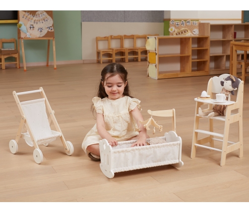 VIGA PolarB Koka šūpulis lellēm