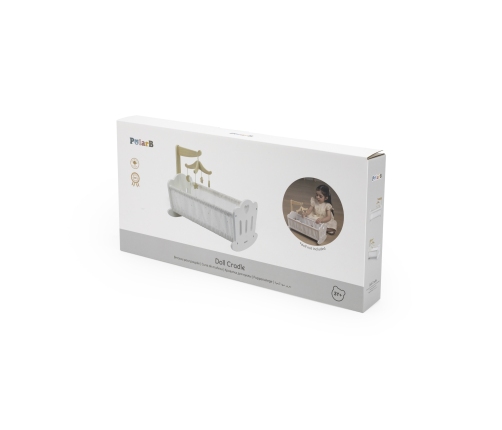 VIGA PolarB Koka šūpulis lellēm