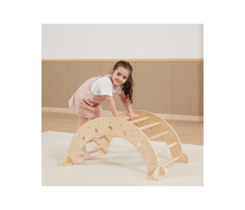 VIGA Drewniany Bujak Naturalny Montessori