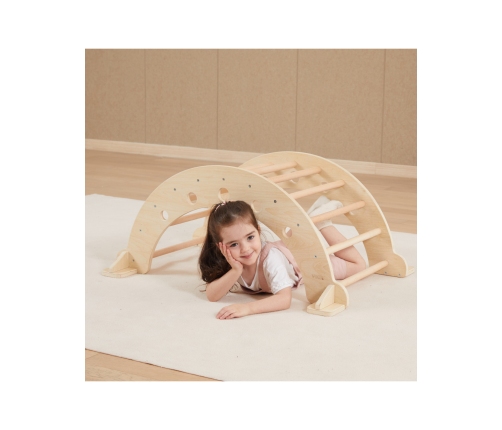 VIGA Drewniany Bujak Naturalny Montessori