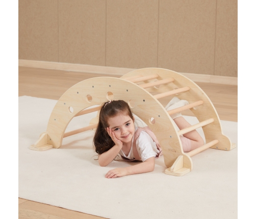 VIGA Drewniany Bujak Naturalny Montessori