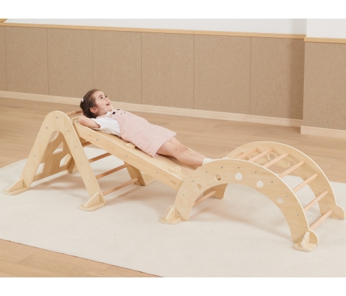 VIGA Drewniany Bujak Naturalny Montessori