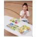 VIGA Drewniane Puzzle Układanka Montessori 2w1 Figurki Pojazdy