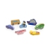 VIGA Drewniane Puzzle Układanka Montessori 2w1 Figurki Pojazdy