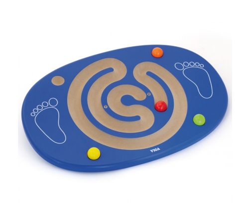VIGA Sensoryczna Drewniana Deska do balansowania z labiryntem