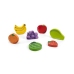 VIGA Drewniane Puzzle Układanka Montessori 2w1 Figurki Owoce