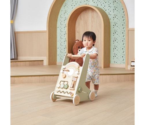 VIGA PolarB Drewniany Pchacz Chodzik Zielony Edukacyjny