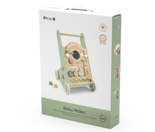 VIGA PolarB Drewniany Pchacz Chodzik Zielony Edukacyjny