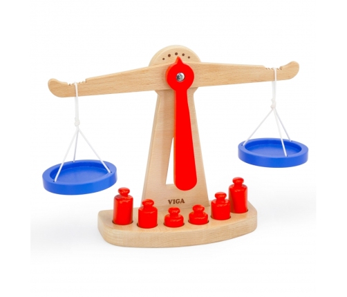 VIGA Drewniana Waga Sklepowa Równoważna Certyfikat FSC