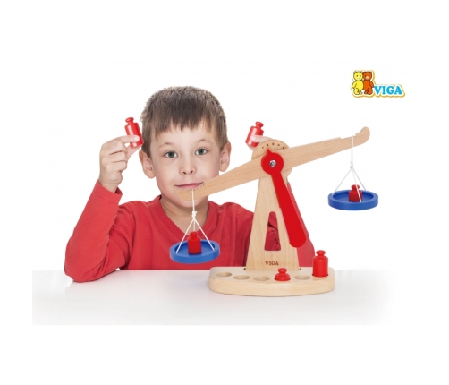 VIGA Drewniana Waga Sklepowa Równoważna Certyfikat FSC