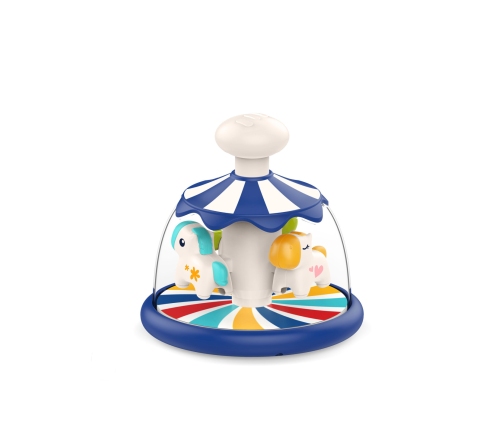 WOOPIE BABY Kolorowe Koniki Niebieski Bączek Karuzela
