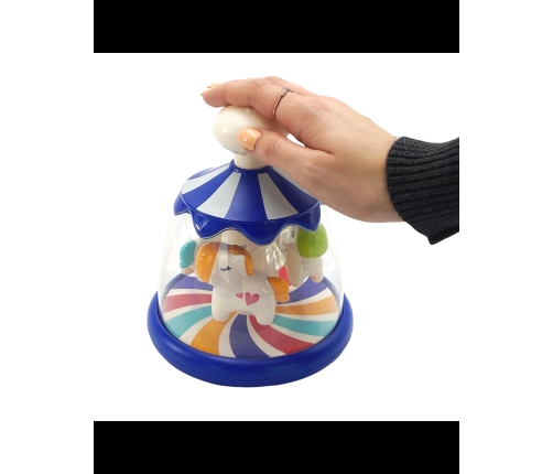 WOOPIE BABY Kolorowe Koniki Niebieski Bączek Karuzela