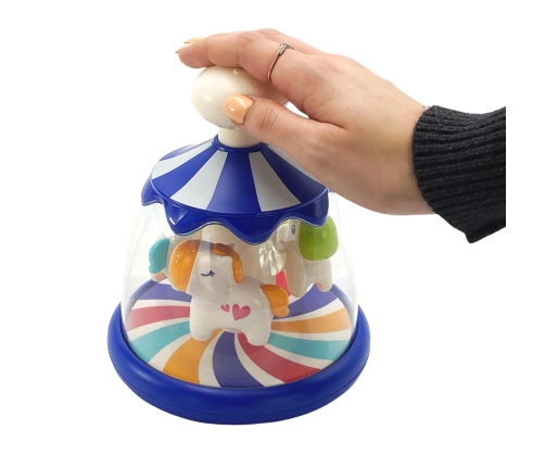 WOOPIE BABY Kolorowe Koniki Niebieski Bączek Karuzela