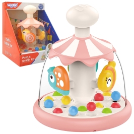 WOOPIE BABY Kolorowe Zwierzątka Różowy Bączek z Kulkami Karuzela WOOPIE BABY Kolorowe Zwierzątka Różowy Bączek z Kulkami Karuzela