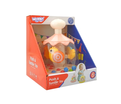 WOOPIE BABY Kolorowe Zwierzątka Różowy Bączek z Kulkami Karuzela