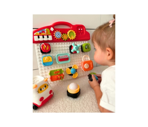 WOOPIE BABY Montessori Tablica Manipulacyjna Kolorowy Panel Aktywności