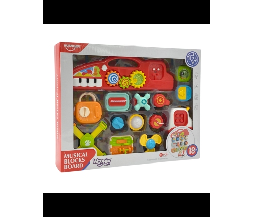 WOOPIE BABY Montessori Tablica Manipulacyjna Kolorowy Panel Aktywności