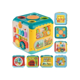 WOOPIE BABY Wielofunkcyjna Kostka Aktywności Montessori 6w1 - 18m+