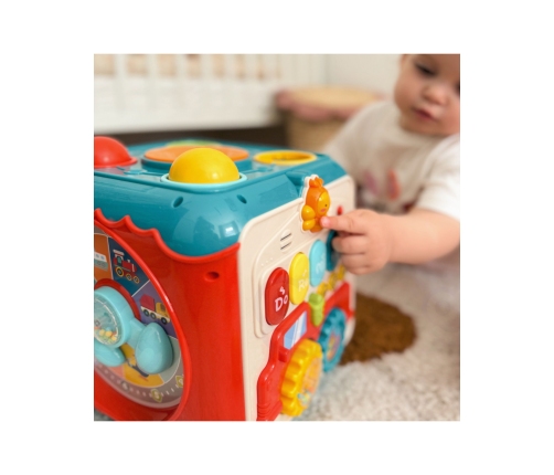 WOOPIE BABY Wielofunkcyjna Kostka Aktywności Montessori 6w1 - 18m+