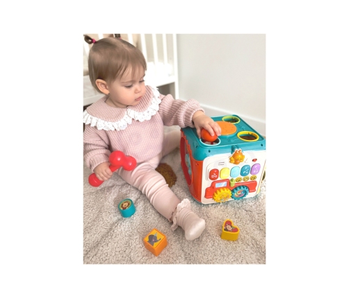 WOOPIE BABY Wielofunkcyjna Kostka Aktywności Montessori 6w1 - 18m+