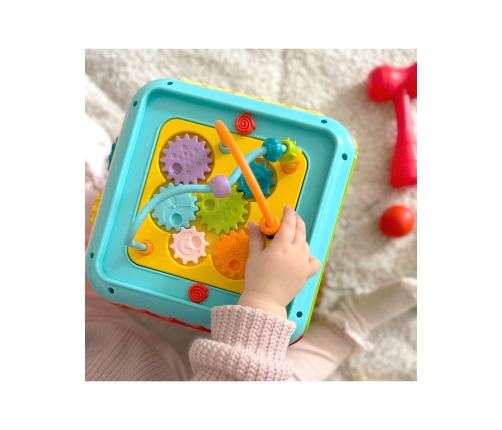 WOOPIE BABY Wielofunkcyjna Kostka Aktywności Montessori 6w1 - 18m+