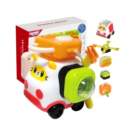 WOOPIE BABY Montessori Manipulacyjny Zestaw Konstrukcyjny Samochód Kotek 1