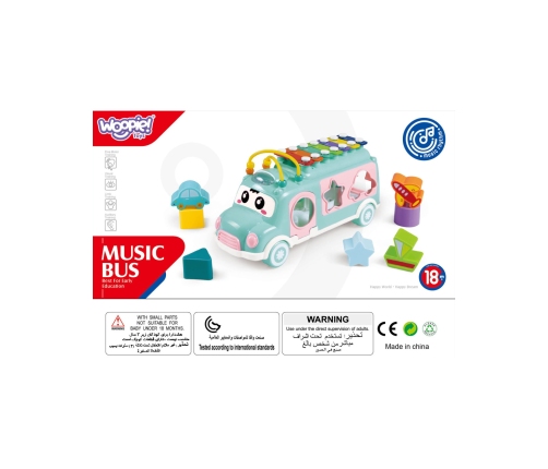 WOOPIE BABY Samochodzik Muzyczny Sorter z Cymbałkami Zielony