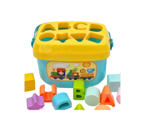 WOOPIE BABY Sorter 2w1 Skrzynka Walizka + Nauka Alfabetu i Kształtów