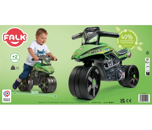 Stumjams motocikls FALK Racing Team Green