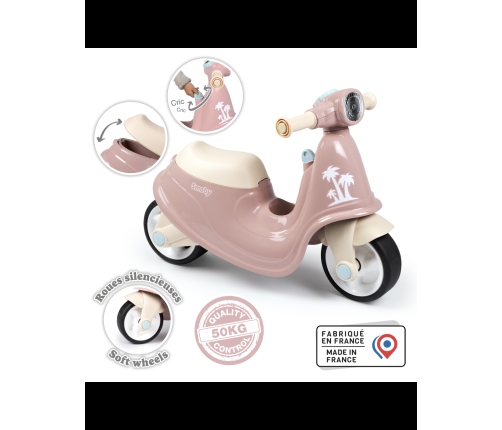 Balansa ritenits SMOBY Scooter Pink