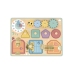 TOOKY TOY Tablica Manipulacyjna Zamki Zębatki Sorter Zegar