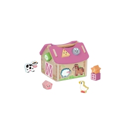 TOOKY TOY Farma Sorter Drewniany Zwierzęta Kształty