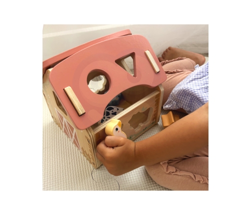 TOOKY TOY Farma Sorter Drewniany Zwierzęta Kształty