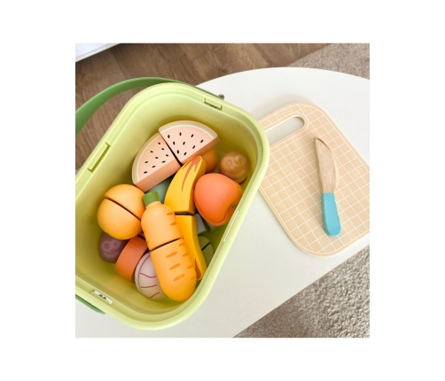 TOOKY TOY Drewniany Zestaw Żywność Warzywa Owoce