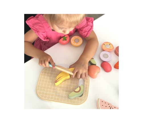 TOOKY TOY Drewniany Zestaw Żywność Warzywa Owoce