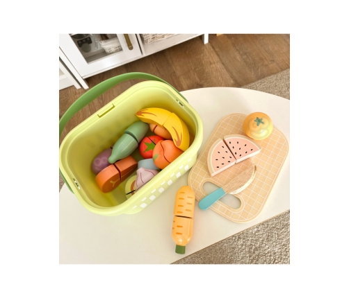 TOOKY TOY Drewniany Zestaw Żywność Warzywa Owoce