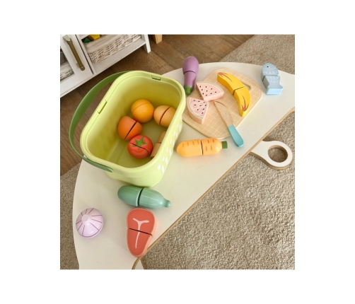 TOOKY TOY Drewniany Zestaw Żywność Warzywa Owoce
