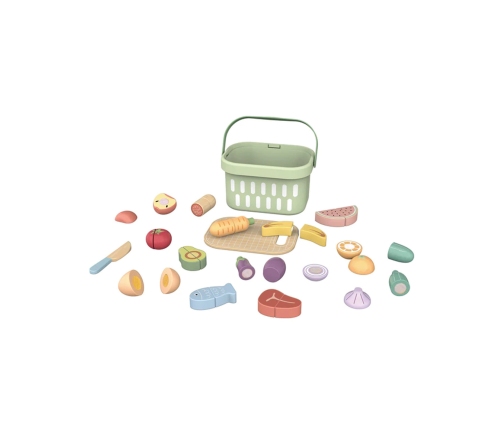 TOOKY TOY Drewniany Zestaw Żywność Warzywa Owoce