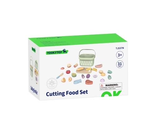 TOOKY TOY Drewniany Zestaw Żywność Warzywa Owoce