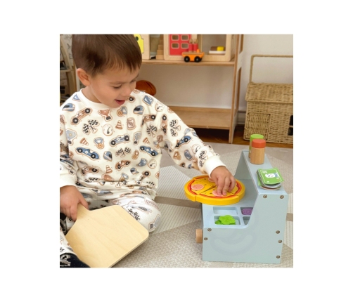 TOOKY TOY Pizzeria Drewniany Piec do Pizzy Akcesoria