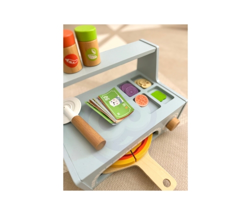 TOOKY TOY Pizzeria Drewniany Piec do Pizzy Akcesoria