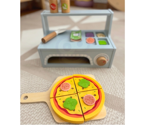 TOOKY TOY Pizzeria Drewniany Piec do Pizzy Akcesoria