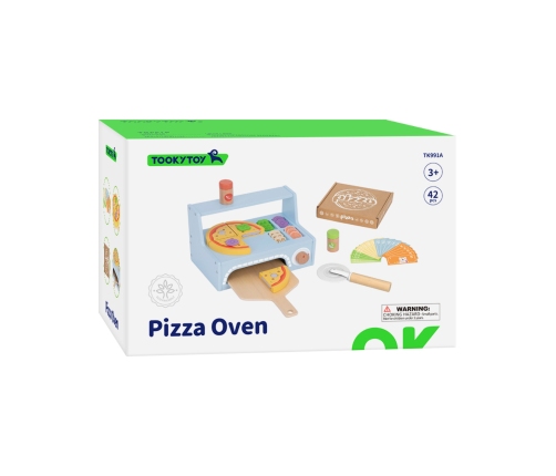 TOOKY TOY Pizzeria Drewniany Piec do Pizzy Akcesoria