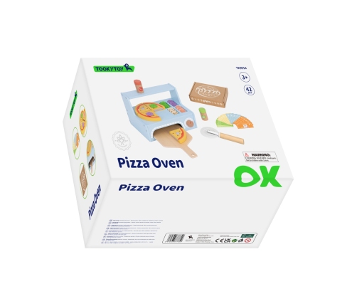 TOOKY TOY Pizzeria Drewniany Piec do Pizzy Akcesoria