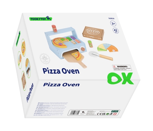 TOOKY TOY Pizzeria Drewniany Piec do Pizzy Akcesoria