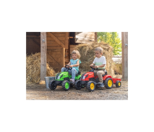 FALK Country Farmer Traktorek na Pedały z Przyczepką Zielony 2-5 lat