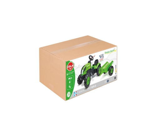 FALK Country Farmer Traktorek na Pedały z Przyczepką Zielony 2-5 lat