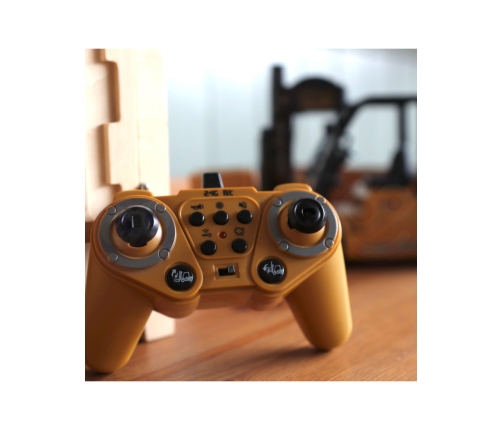 WOOPIE Zdalnie Sterowany Wózek Widłowy 2w1 Dźwig RC - Skala 1:24