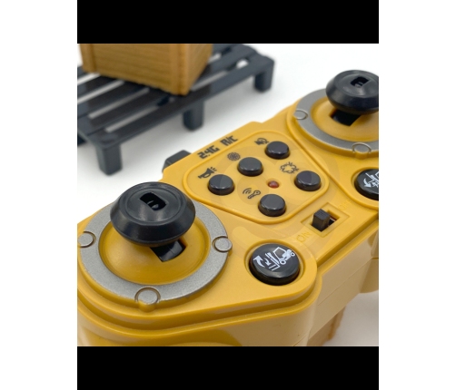 WOOPIE Zdalnie Sterowany Wózek Widłowy 2w1 Dźwig RC - Skala 1:24