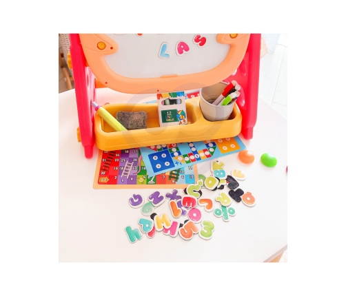 WOOPIE Dwustronna Tablica Magnetyczna do Rysowania i Nauki Liczb oraz Liter 56 el.